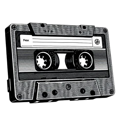 Retro cassette tape